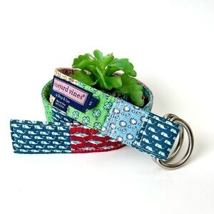 Vineyard Vines Multicolor Patterned Belt